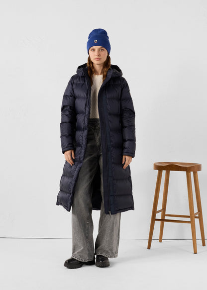 Doudoune longue à capuche Grand Froid Marine Karachi