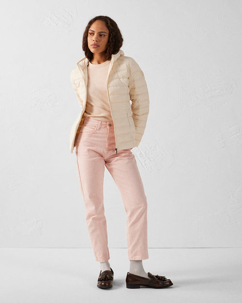 Doudoune à capuche stretch légère Argile Salma