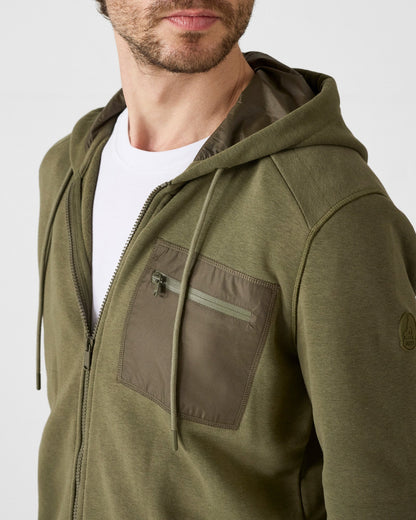Veste zippée en coton Army Hector