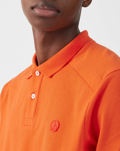 Polo en coton Rouge feu Alvaro