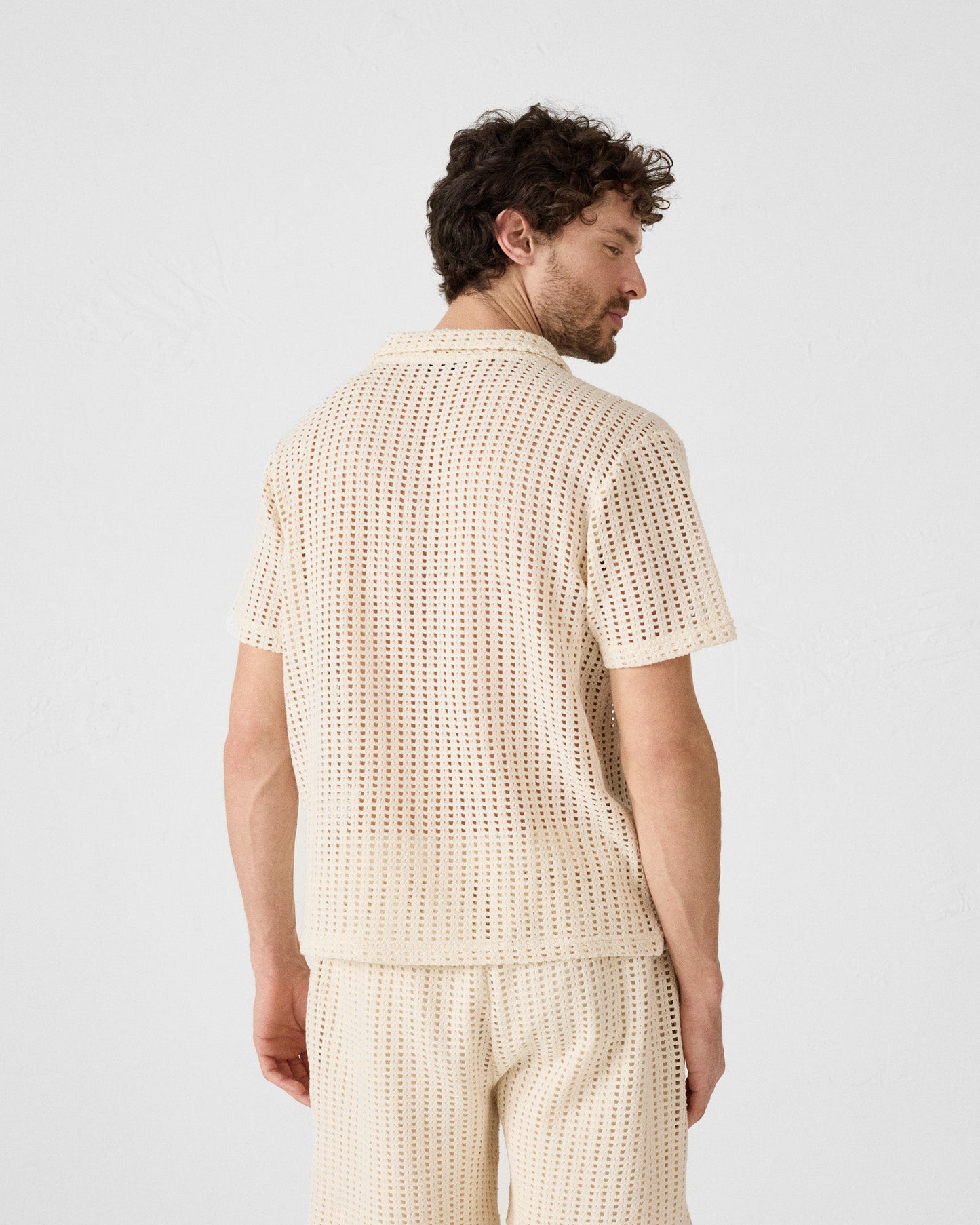 Polo en maille de coton Naturel Bruno