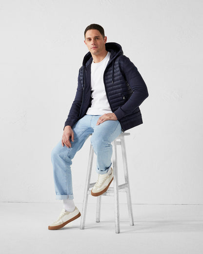 Veste bi-matière à capuche Marine Gummy 2.0