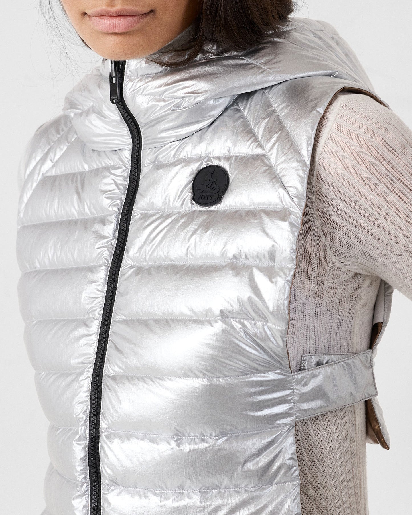 Capuche métallique Argent Alae metallic