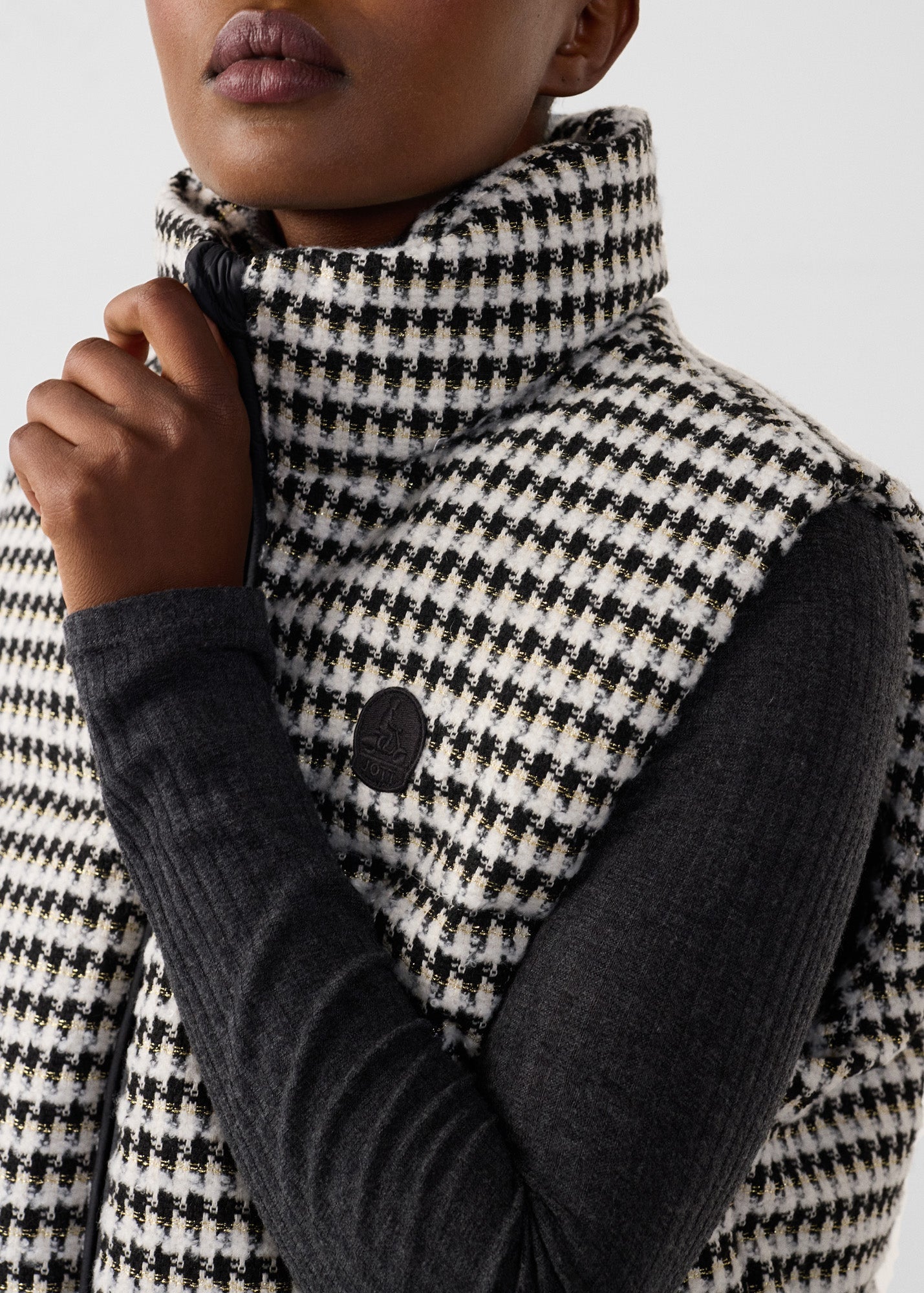 Veste Grand Froid puffer sans manches Naturel/noir Atsuma multico