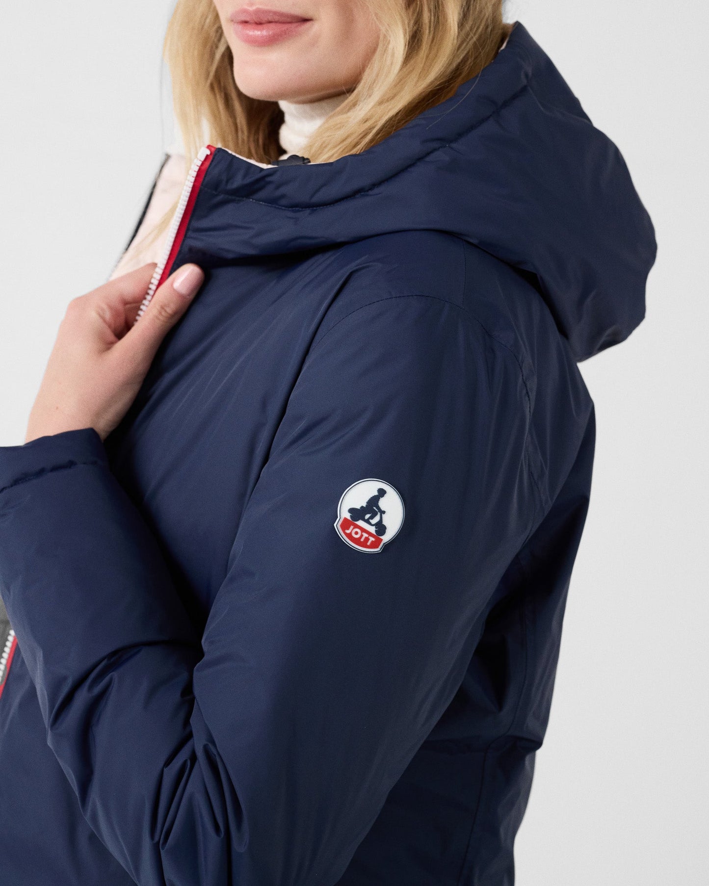 Doudoune réversible Marine/rose pétale Bergame