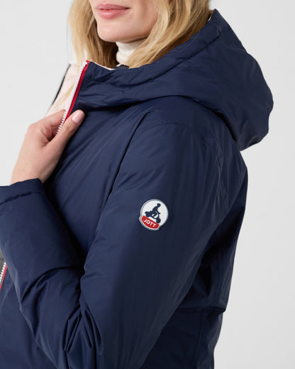 Doudoune réversible Marine/rose pétale Bergame