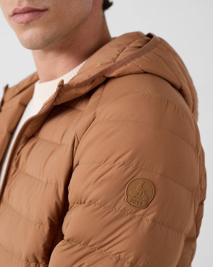 Doudoune légère stretch à capuche Sucre roux Frantz