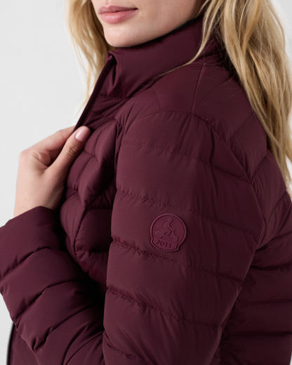 Doudoune stretch légère Cerise noire Maia