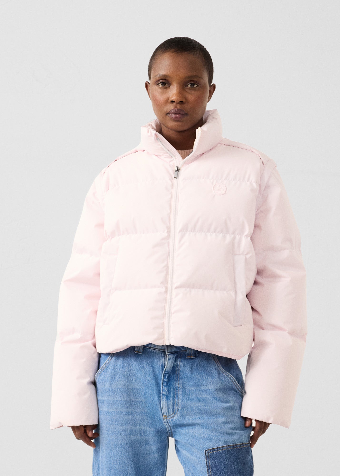 Doudoune Grand Froid esprit puffer Rose pétale Paule