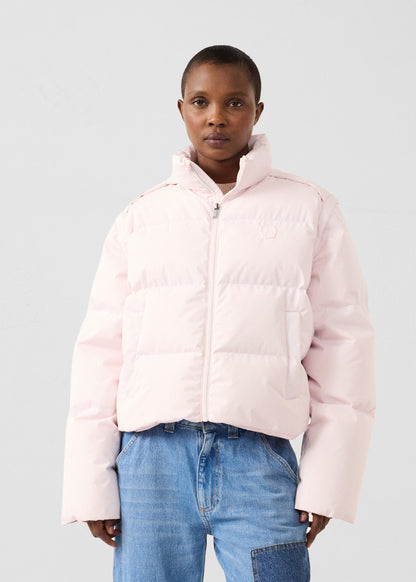 Doudoune Grand Froid esprit puffer Rose pétale Paule