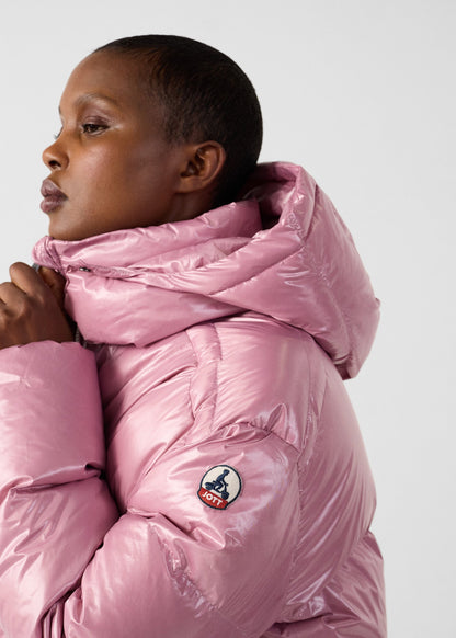 Doudoune Grand Froid puffer Rose antique Quinn shiny