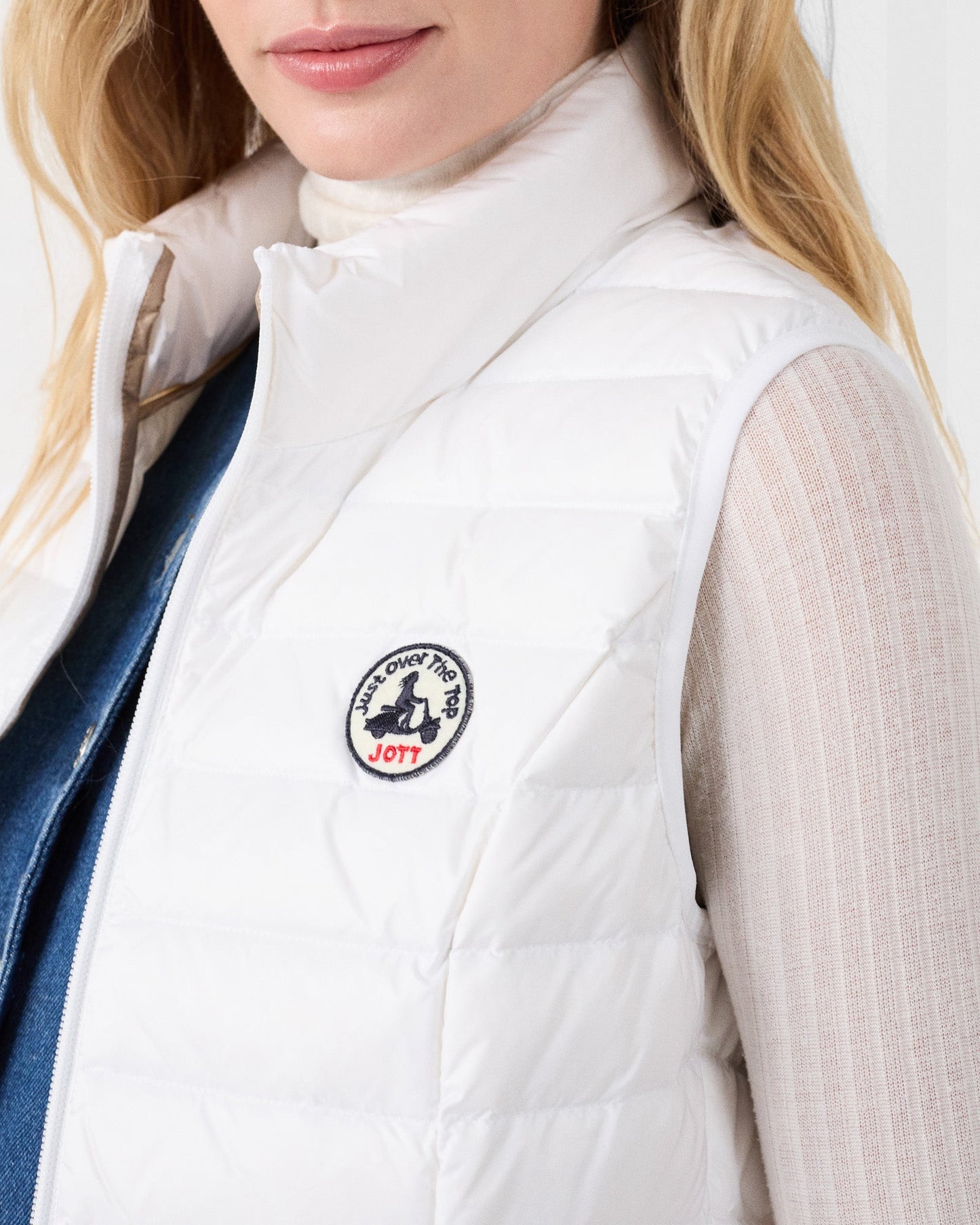 Doudoune légère sans manches Blanc Seda