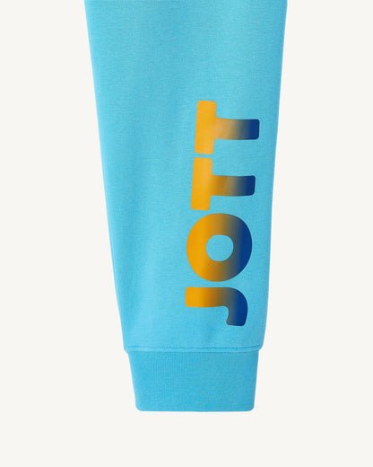 Jogging en coton biologique imprimé Bleu ciel Santiago