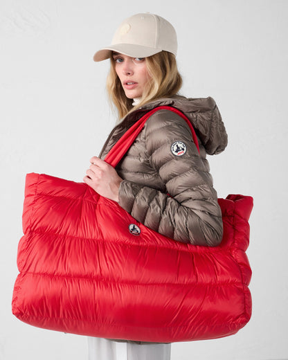 Maxi totebag Rouge carmin Leina