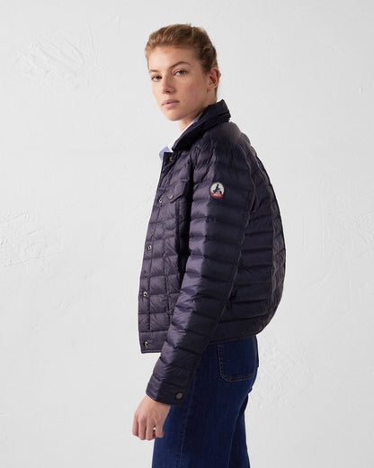 Doudoune courte esprit denim Marine Elise