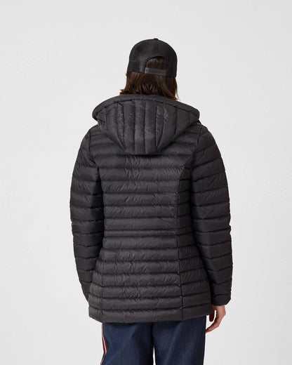 Doudoune à capuche mi-longue Noir Nour 2.0