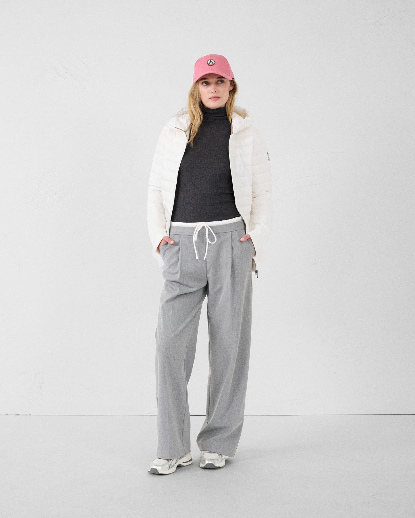 Doudoune mi-longue Blanc Claudie
