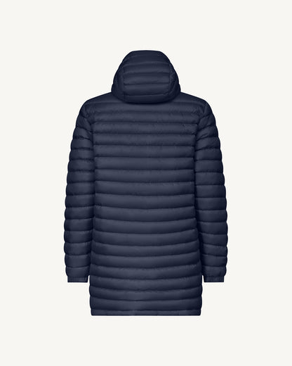 Doudoune longue réversible à capuche Marine Amsterdam 2.0