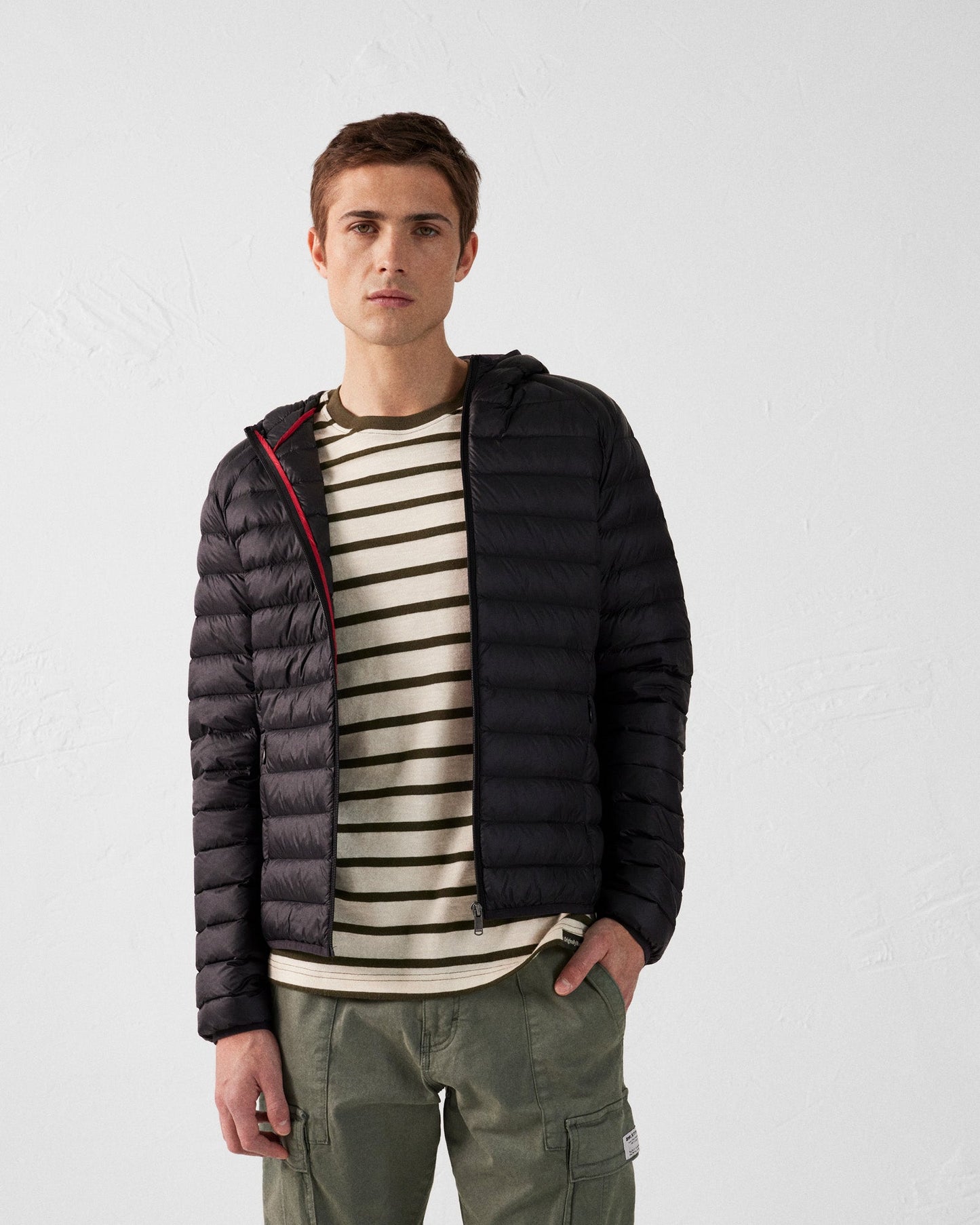 Doudoune légère à capuche Noir Nico