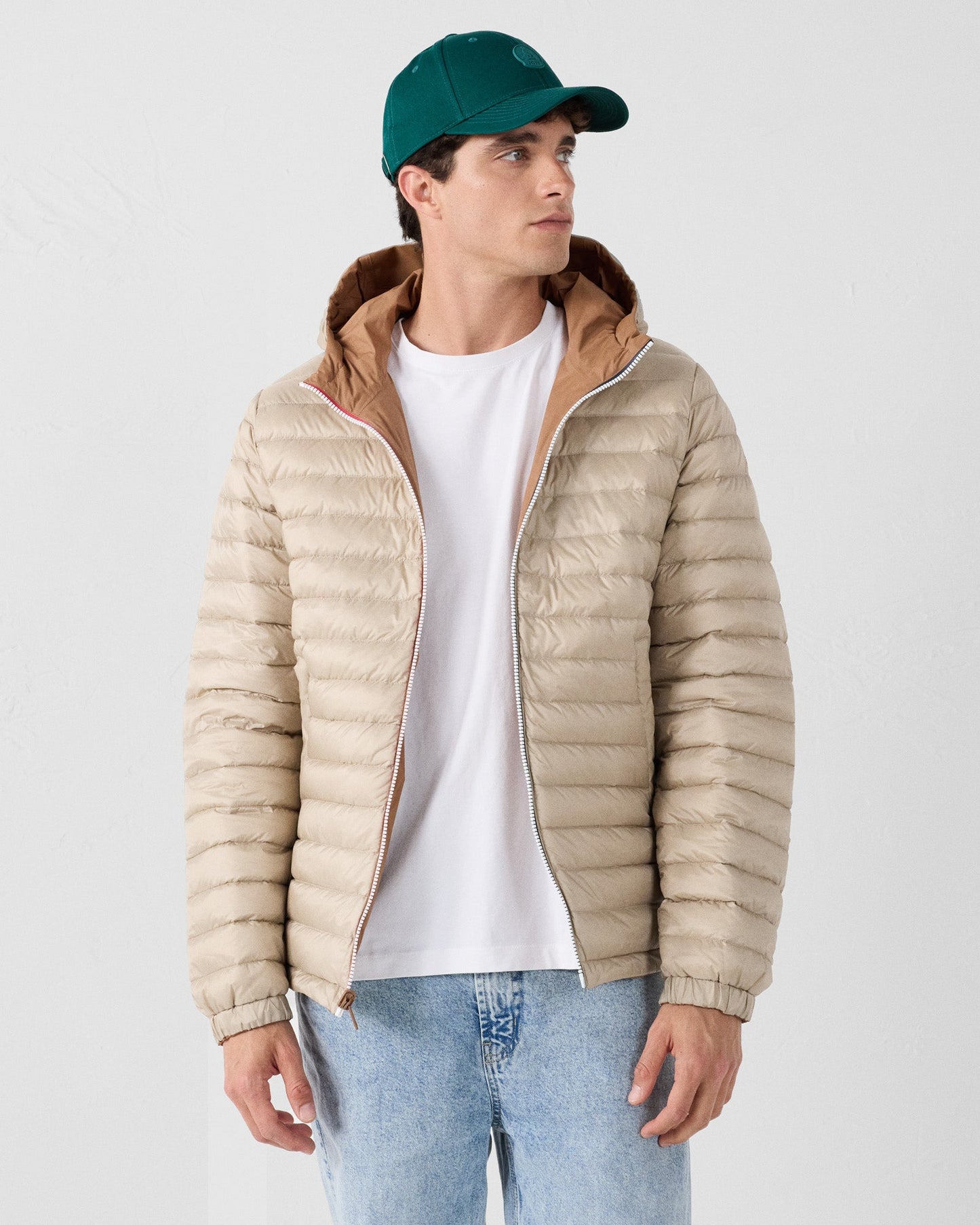 Doudoune réversible Sucre roux/beige Brummen