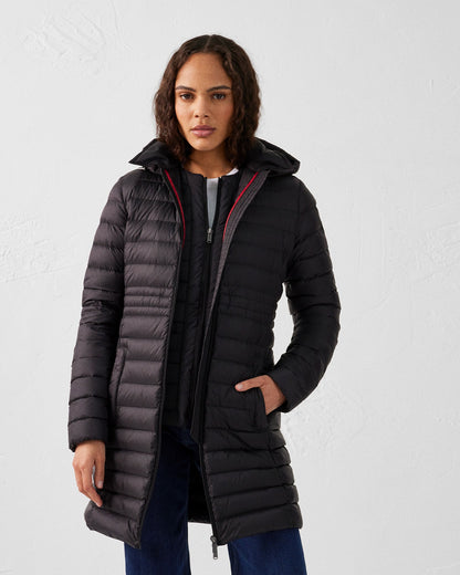Doudoune longue à capuche Noir Vero 2.0