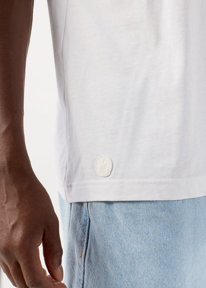 T-Shirt à col rond Blanc Petro