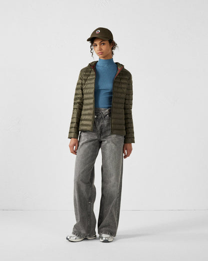 Doudoune légère à capuche Army Cloe