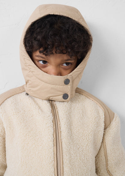 Doudoune enfant sherpa Naturel Gwen