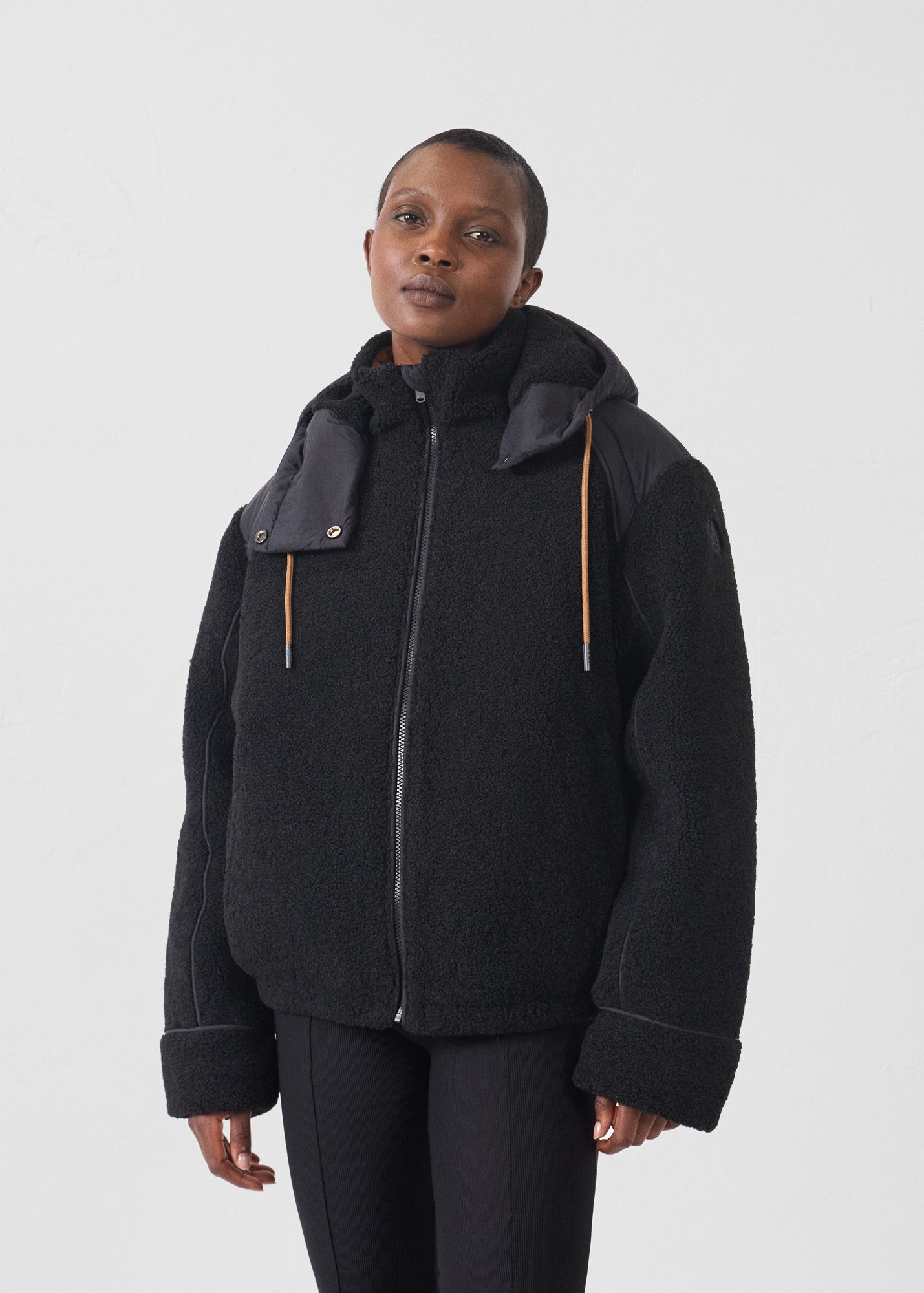 Doudoune sherpa Noir Ivana