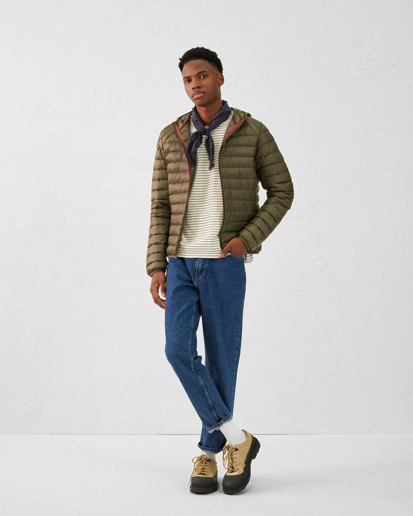 Doudoune légère à capuche Army Nico