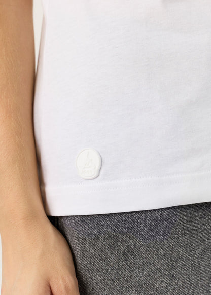 T-Shirt à col rond Blanc Lucia