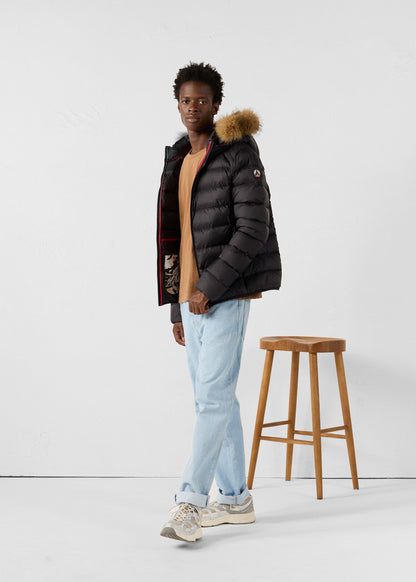 Doudoune à capuche Grand Froid Noir Prestige