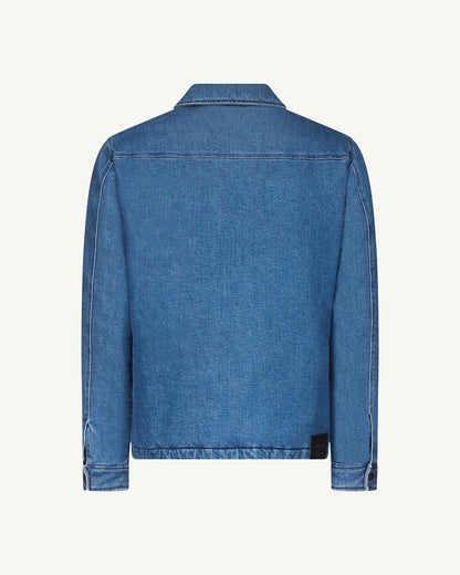 Doudoune surchemise Dark denim jeans Travail Worker JOTT x DENHAM