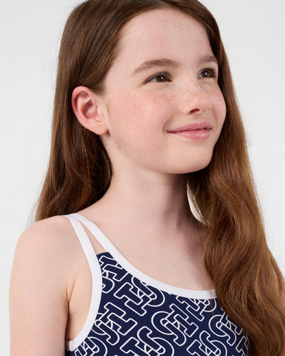 Maillot de bain Mono marine Milla monogram