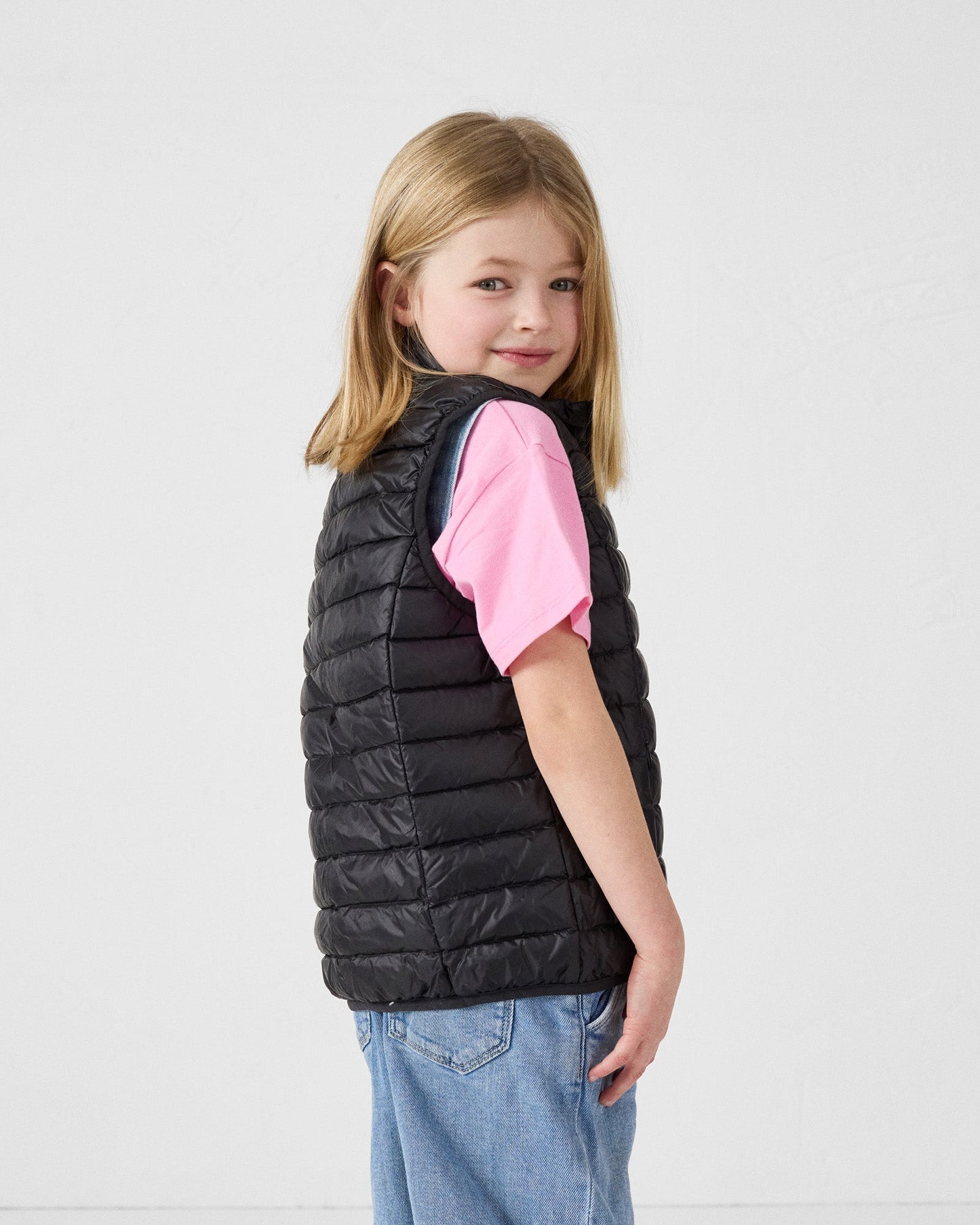 Doudoune sans manches enfant Noir Zoe