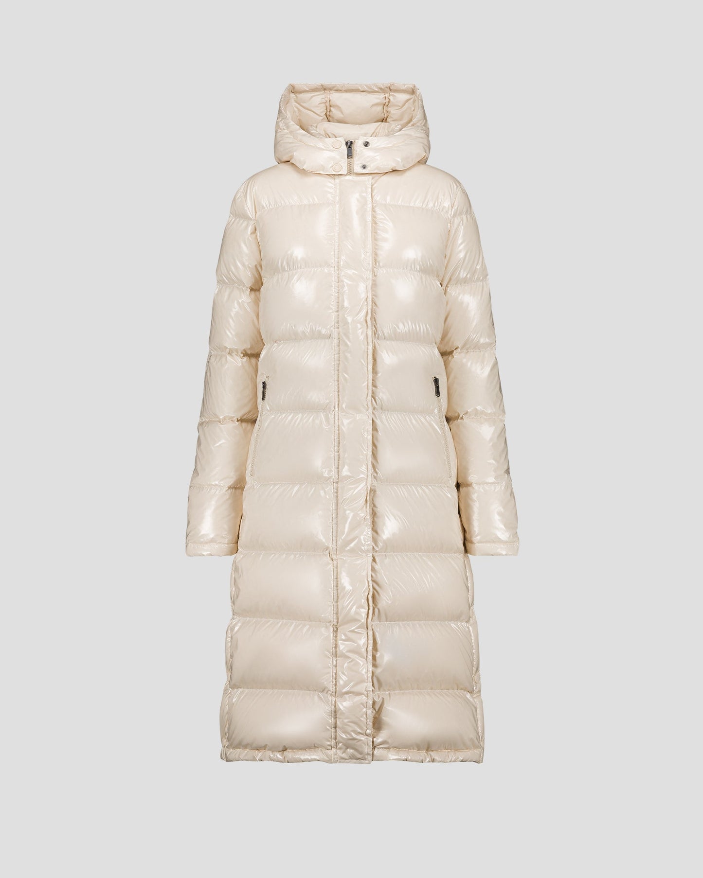 Doudoune longue laquée à capuche Grand Froid Naturel Karachi