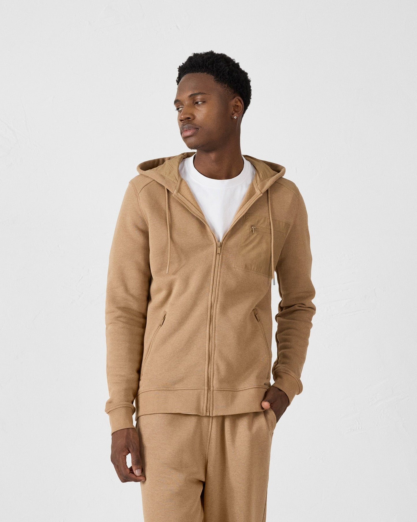 Veste zippée en coton Fauve Hector