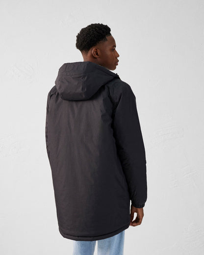 Doudoune longue ultralégère réversible Noir/Fauve Morrison