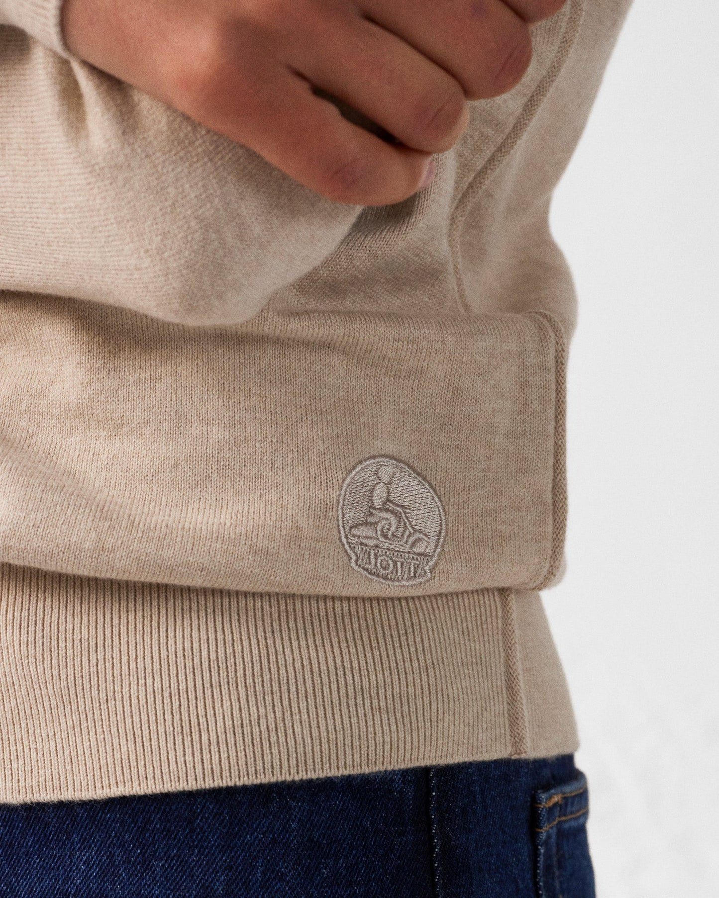 Pull en maille col rond Sable Heloise