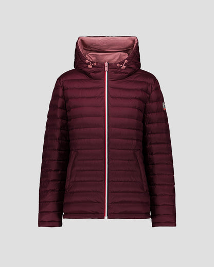 Doudoune réversible Rose antique/cerise noire Bergame
