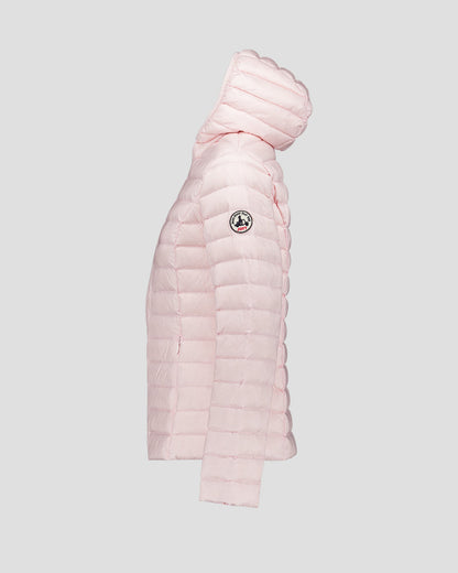 Doudoune légère à capuche Rose pétale Cloe