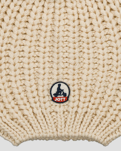 Bonnet à pompons Naturel Langley