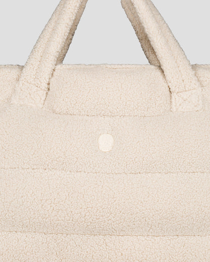 Maxi totebag Naturel Leina sherpa