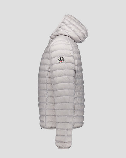 Doudoune légère à capuche Gris glace Nico
