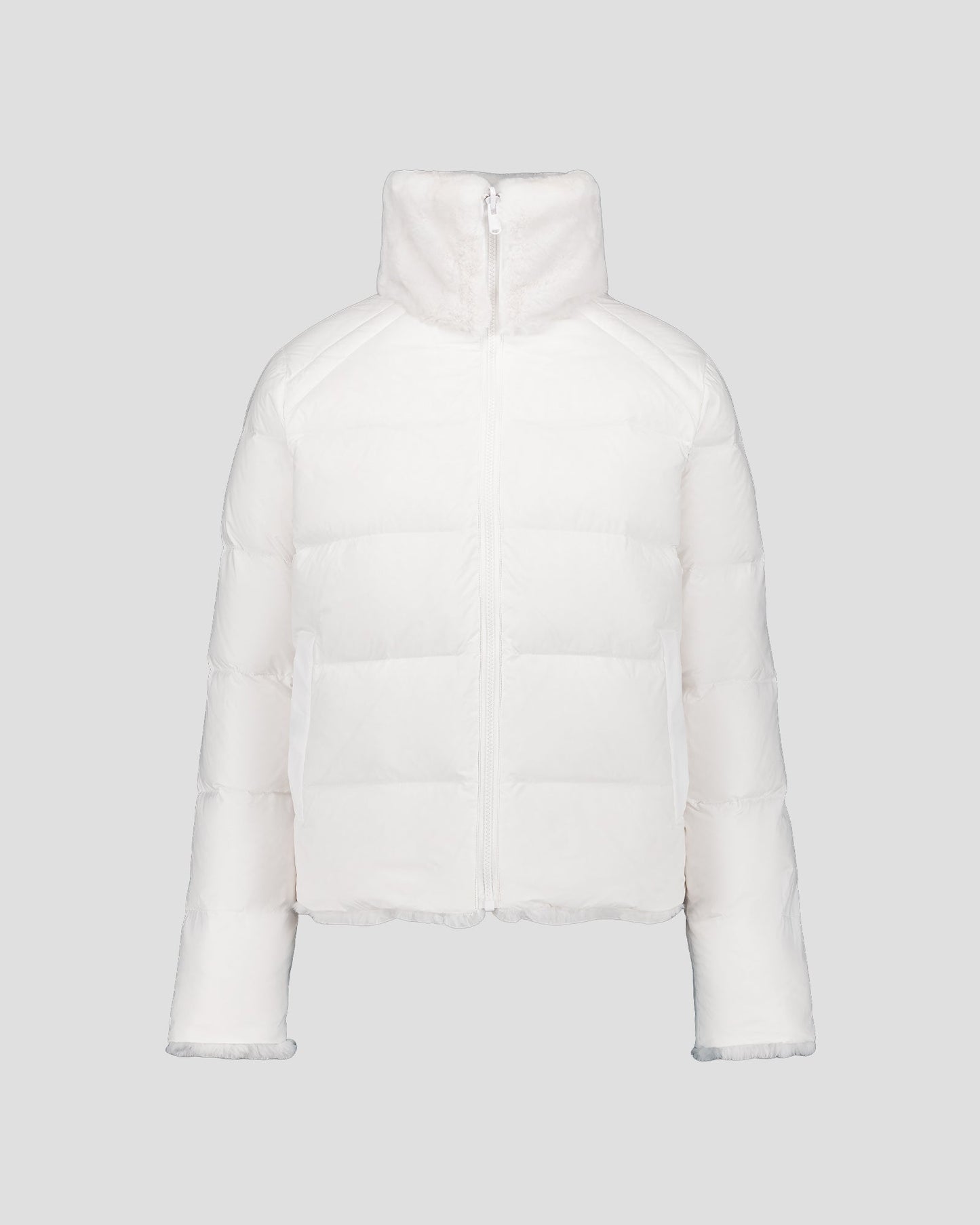 Doudoune fausse fourrure Blanc Olga