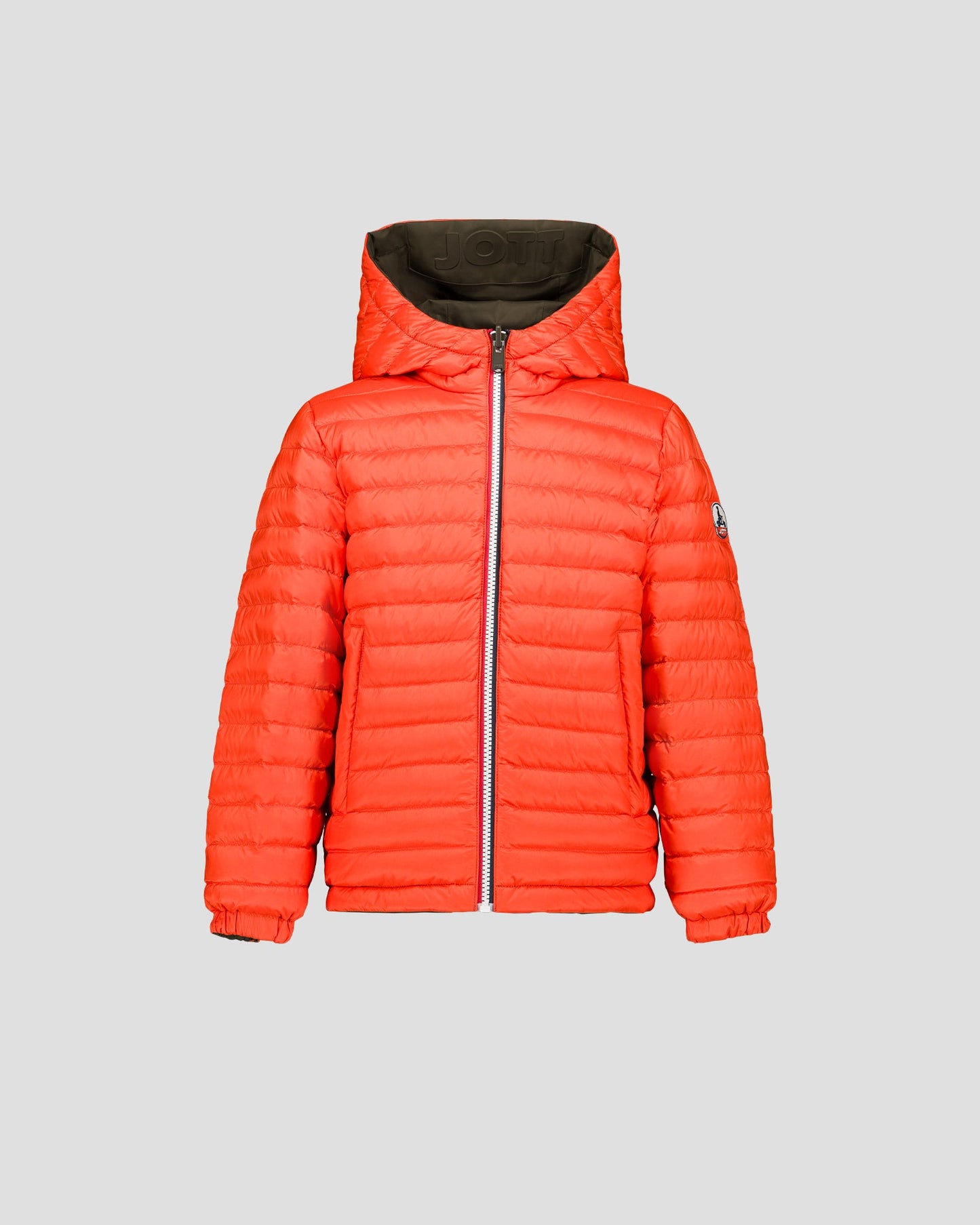 Doudoune enfant réversible Army/rouge feu Sauda