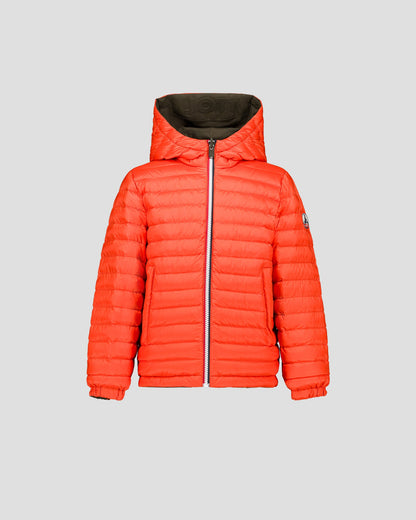 Doudoune enfant réversible Army/rouge feu Sauda