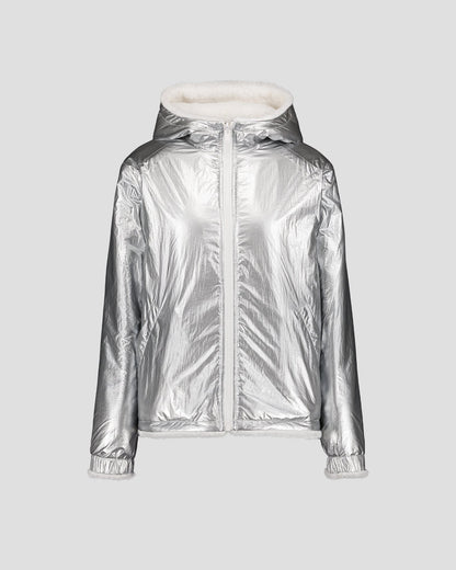 Doudoune fausse fourrure Blanc Zora