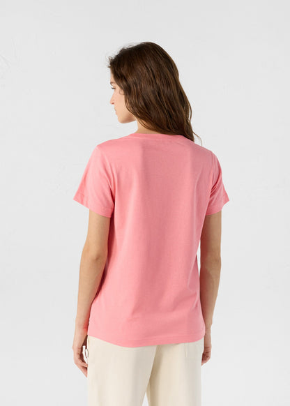 T-Shirt à col rond Vibrant pink Lucia