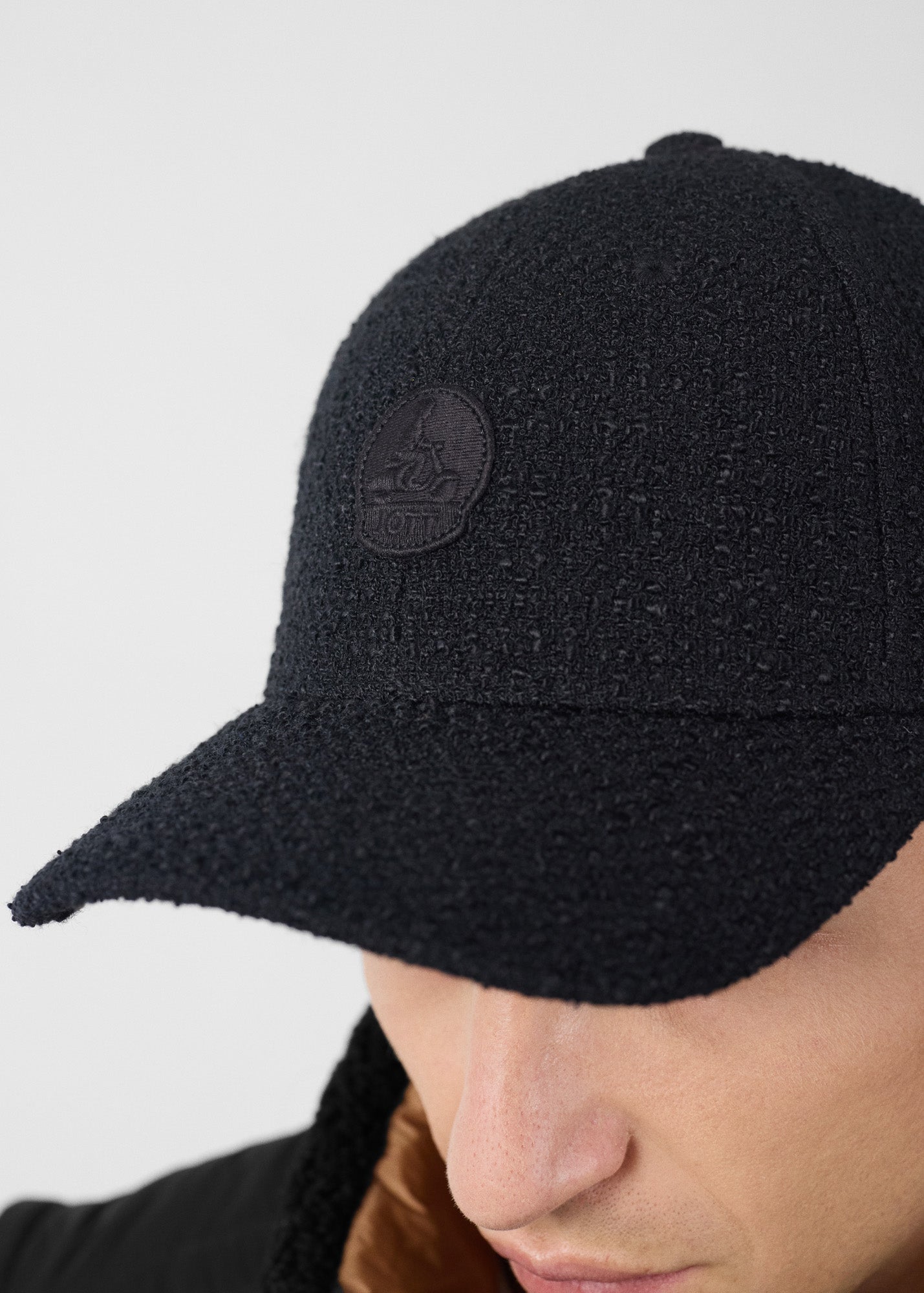 Casquette en tweed Noir Fox